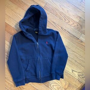 Polo zip up sweatshirt. Boys size 6.